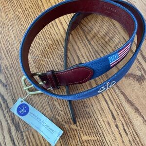 NWT Smathers & Branson custom needlepoint belt, size 39